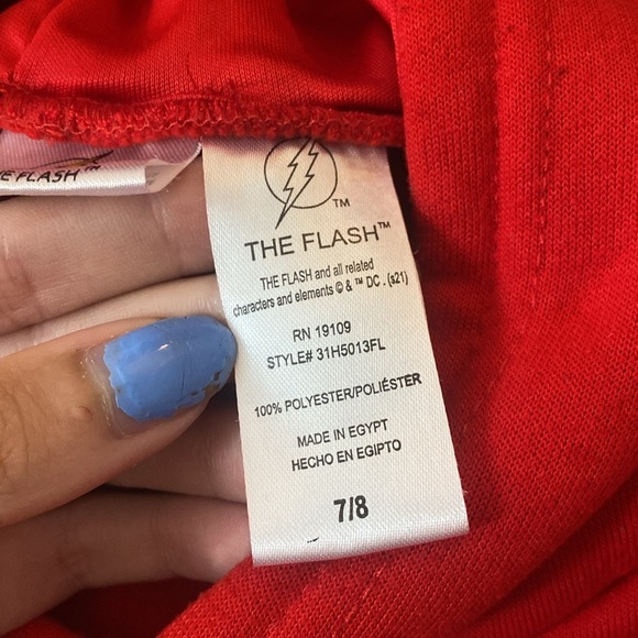 The Flash Boys Red Flash Hoodie Size 7/8 - Picture 5 of 7